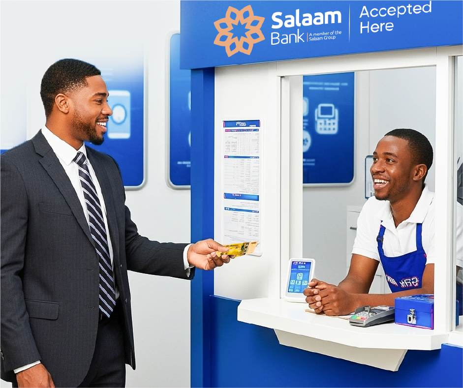 Modern mobile banking illustration